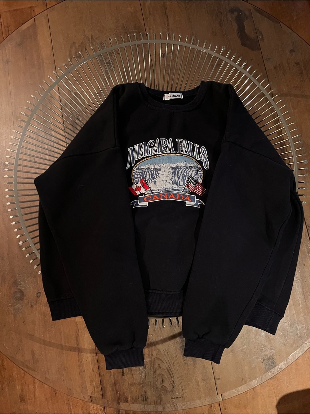 Niagara Falls Canada Navy Crewneck Sweatshirt